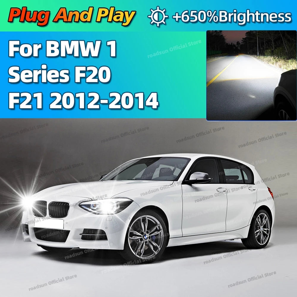 6000K LED Headlight HID D1S Replacement Canbus Upgrade Car Light For BMW 1 Series F20 F21