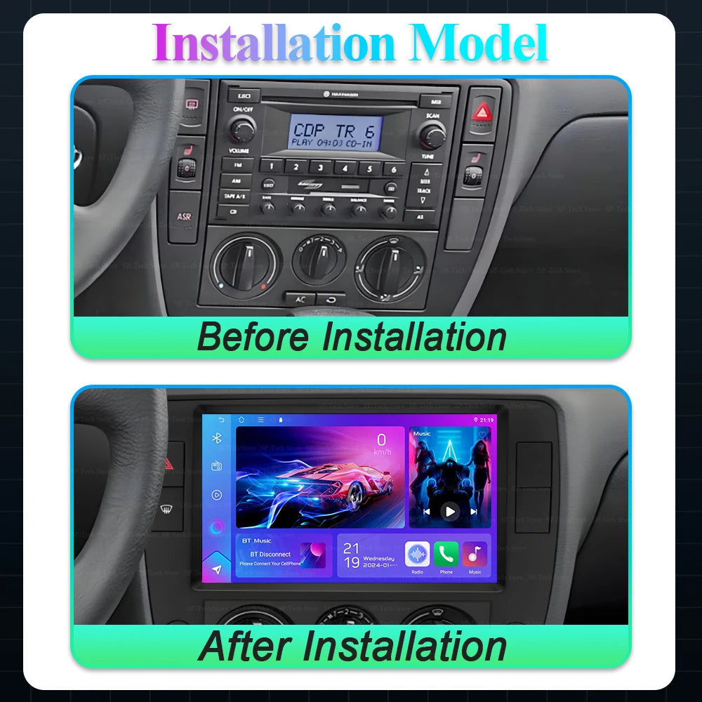 Android 16 For Volkswagen Passat B5 2000-2005 Autoradio Carplay Car Radio Multimedia Gps P | AUTOKITSHOP