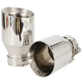 1 Piece Newest Style Top Quality 304 Stainless steel Universal Exhaust System End Pipe+Car Exhau - Automotive LED Light