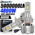 5000000LM 4800W H1 H3 H4 H7 Led Headlights Car Plug&Play High Power H11 H8 H9 HB3 HB4 9005
