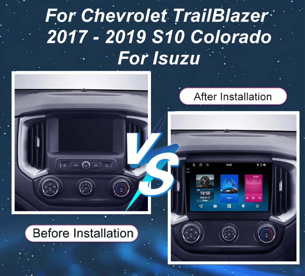 Android 15 Multimedia Player For Chevrolet TrailBlazer 2017-2019 S10 Colorado For Isuzu Au