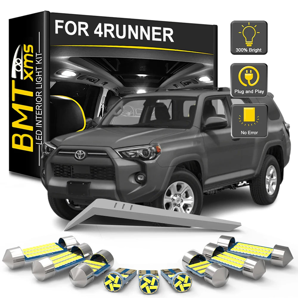LED Interior Light Kit for Toyota 4Runner 1989-2016 - Canbus Dome Map Door Trunk Bulbs | AUTOKITSHOP