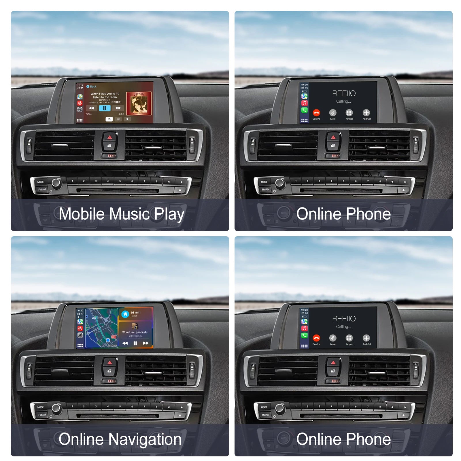 Wireless CarPlay Android Auto For BMW 1 2 Series F20 F21 F22 F23 F45 2011-2020 NBT EVO Wit