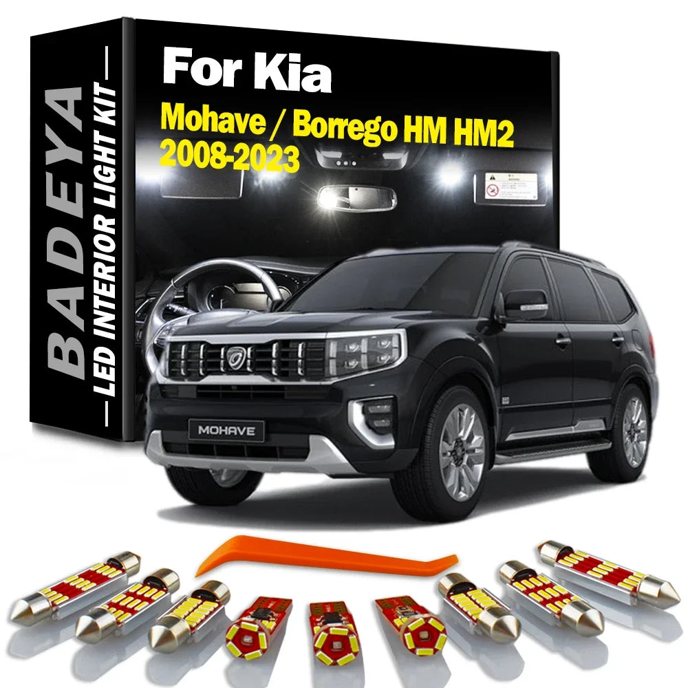 LED Interior Light Kit for Kia Mohave For Kia Borrego HM HM2 2008-2019 - Canbus Dome Map Door Trunk Bulbs | AUTOKITSHOP