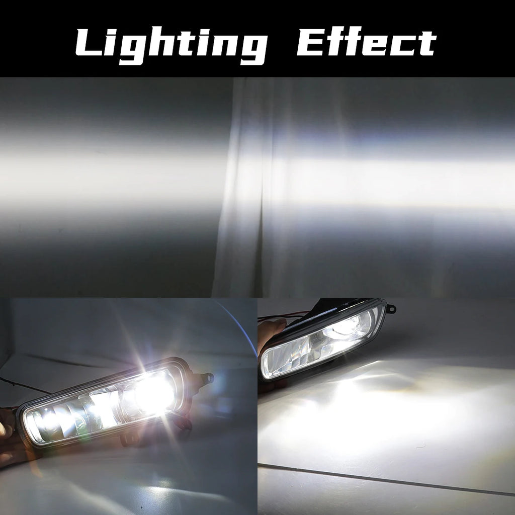 Led Fog Lamps For Ford Focus 2015 2016 2017 2018 Daytime Running Light DRL Front Driving D | AUTOKITSHOP