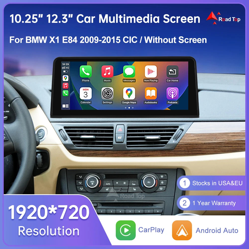 1920*720 Multimedia Touch Screen Wireless Carplay Display For BMW X1 E84 2009-2015 Head Un