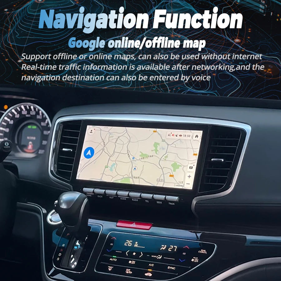10.3" For Honda Odyssey 2015-2021 Stereo Autoradio DSP GPS Radio Android Touch Screen Car