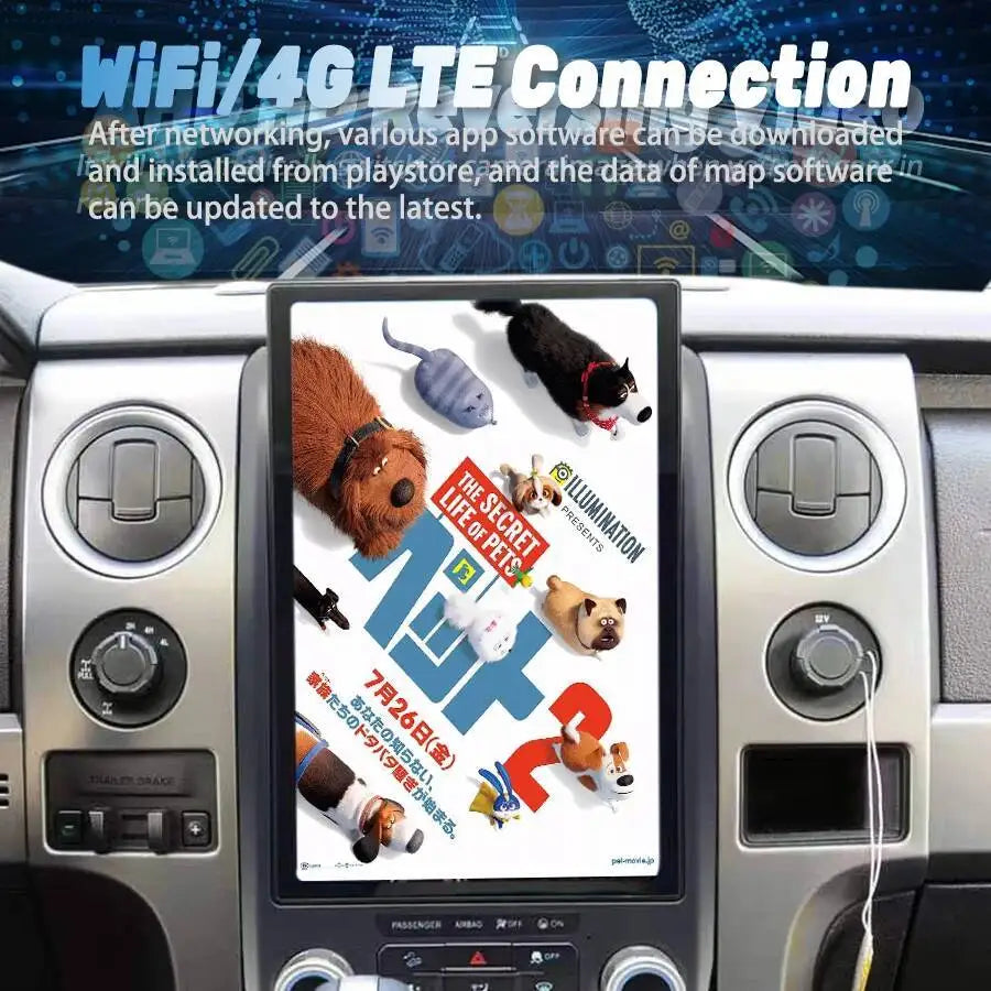 14inch Android 15 Car Radio For Ford F150 F-150 F250 Raptor 2013 -2014 Multimedia Video Sc