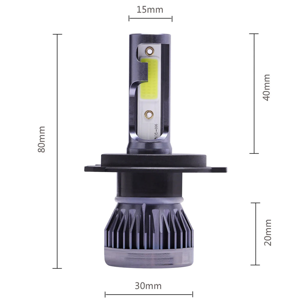 2Pcs H4 H1 H3 H11 H7 LED Car Headlight 200W 20000LM 6000K Canbus Error Free Car Auto Headlamp Led Lights For Car Fog Light