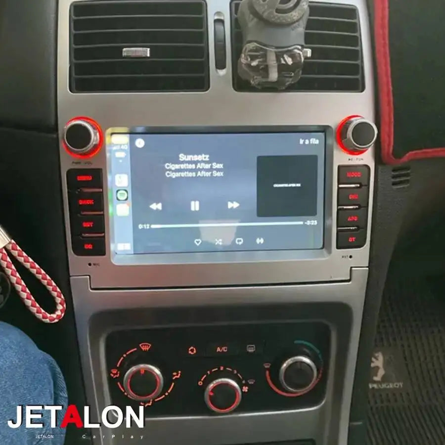 7inch Android 15 Radio Screen CarPlay Stereo Car Multimedia Video Player GPS Navigation He