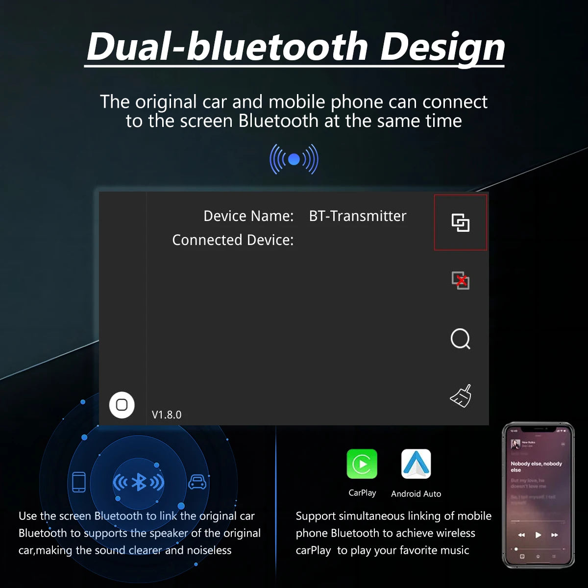 WRWD Wireless CarPlay For Mercedes Benz A CLA GLA W176 C-Class W205 GLC 2015-2018 with And