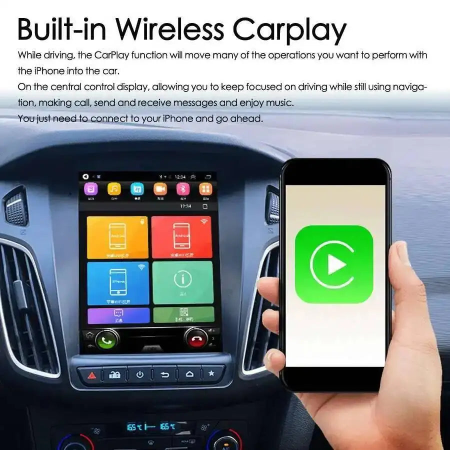 Touch Screen Stereo Android 15 Car Radio For Ford Focus 3 MK3 2012-2019 Car Multimedia Vid | AUTOKITSHOP