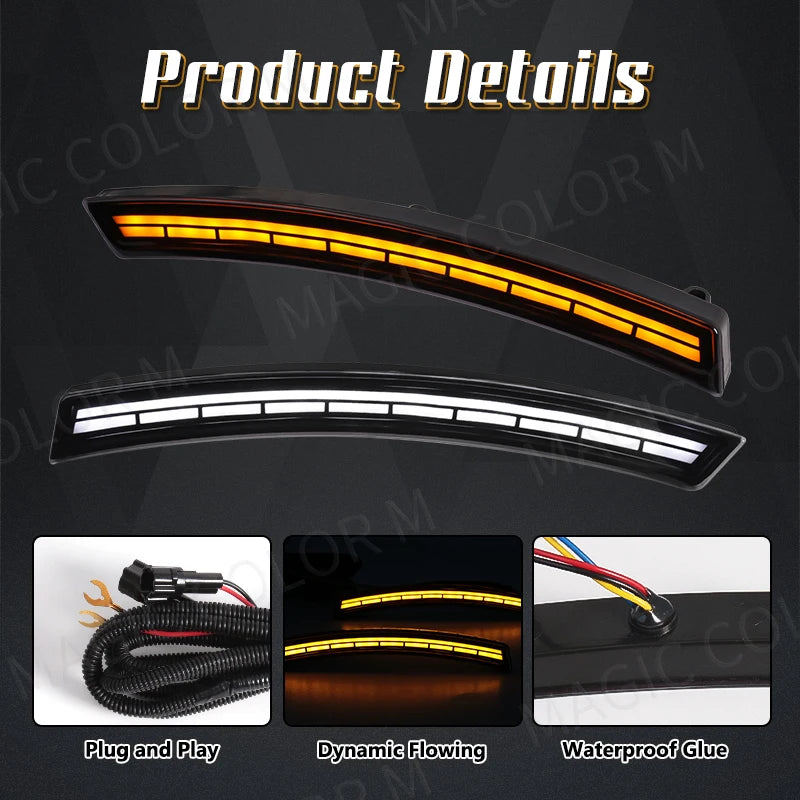 LED Side Marker For Honda CRV CR-V 2023 2024 Car Wheel Arch Eyebrow Light Front Fender Dri | AUTOKITSHOP