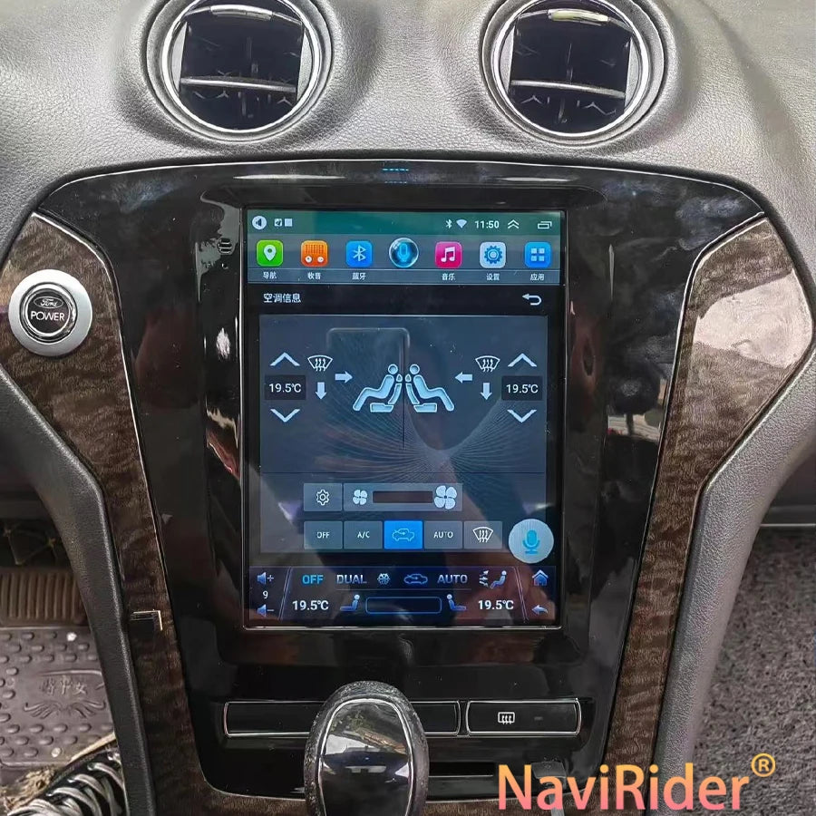 Navirider 9.7inch BT Android 15 Car Radio For Ford Mondeo 2010-2013 Navigation 2din Multim