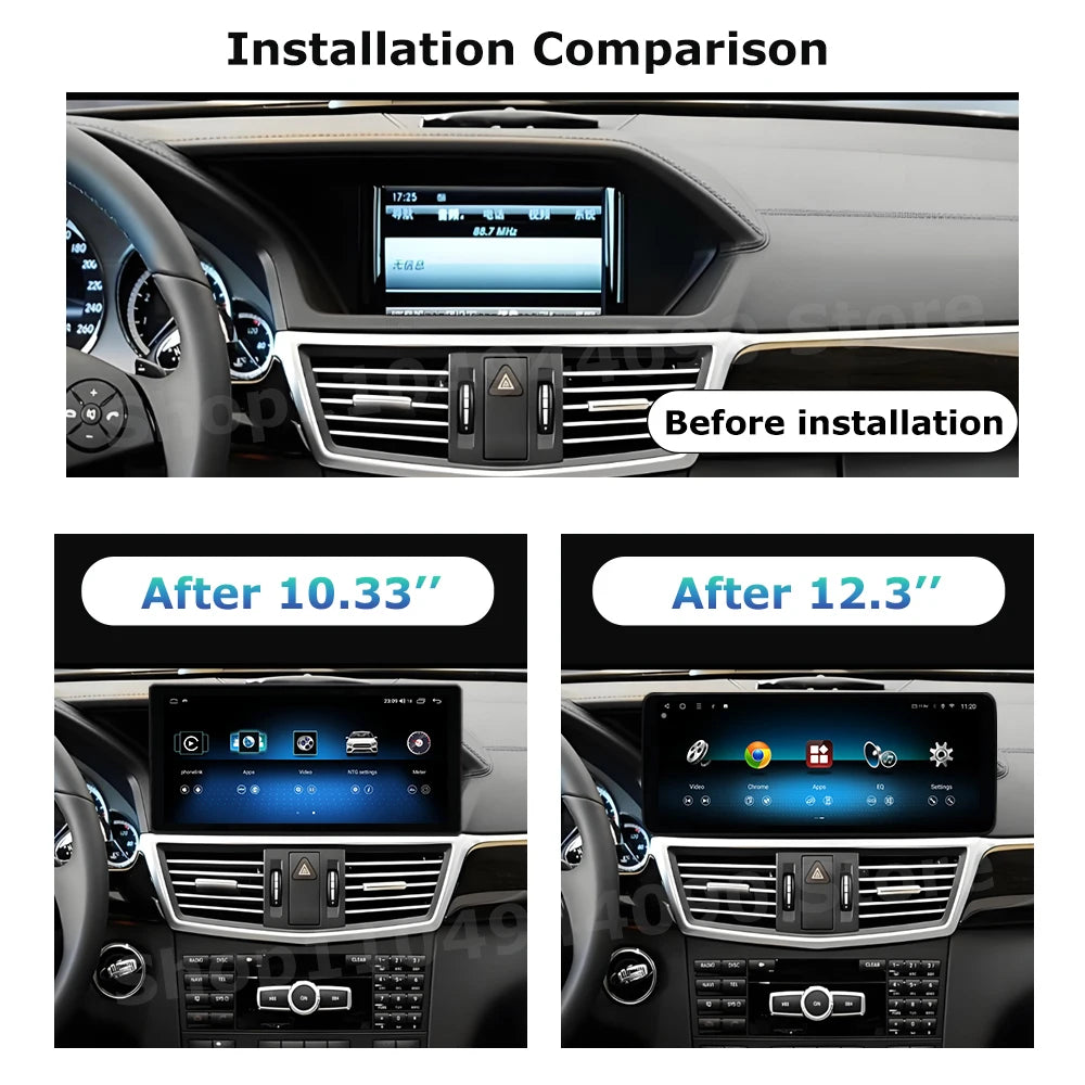 Wireless Carplay Android Auto for Mercedes Benz E Class W212 2009-2015 Right Hand Drvie Ca