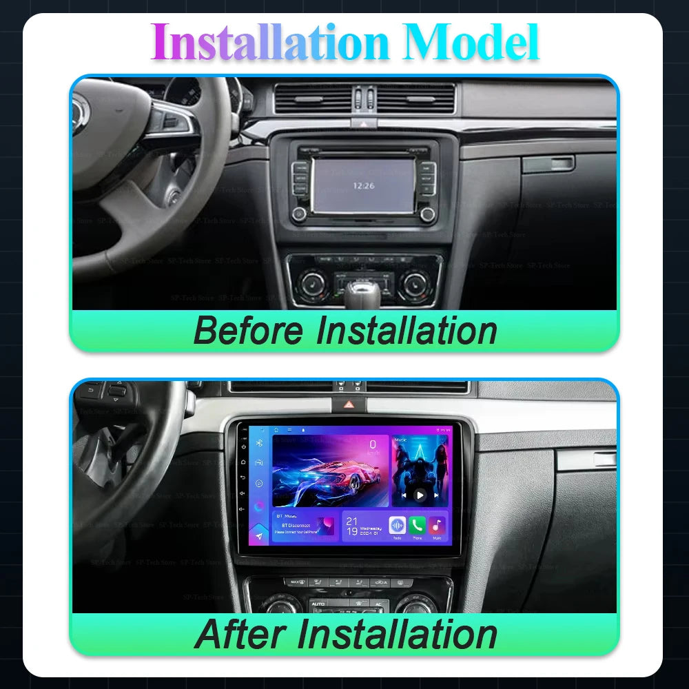 Car Radio For Skoda Superb 2 B6 2008 2009 2010 2011 - 2015 Carplay And Wireless Android Au | AUTOKITSHOP