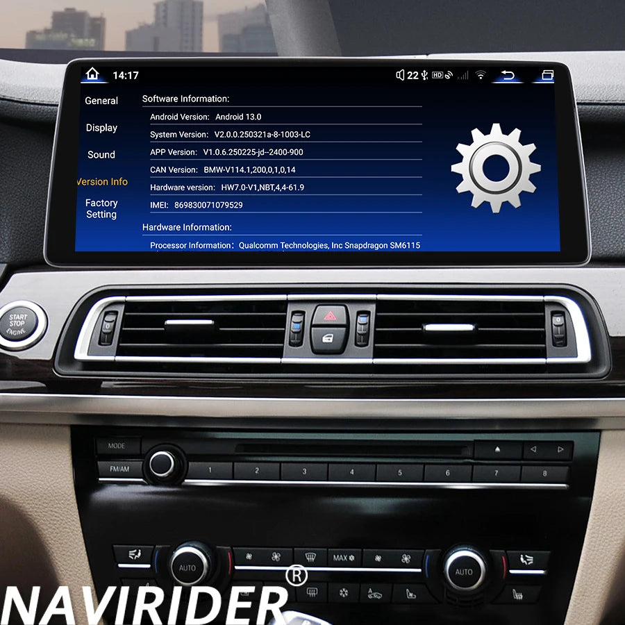 12.8Inch Screen Car Radio For BMW 7 Series F01 F02 CIC NBT 2011-2017 Android15 Multimedia  | AUTOKITSHOP