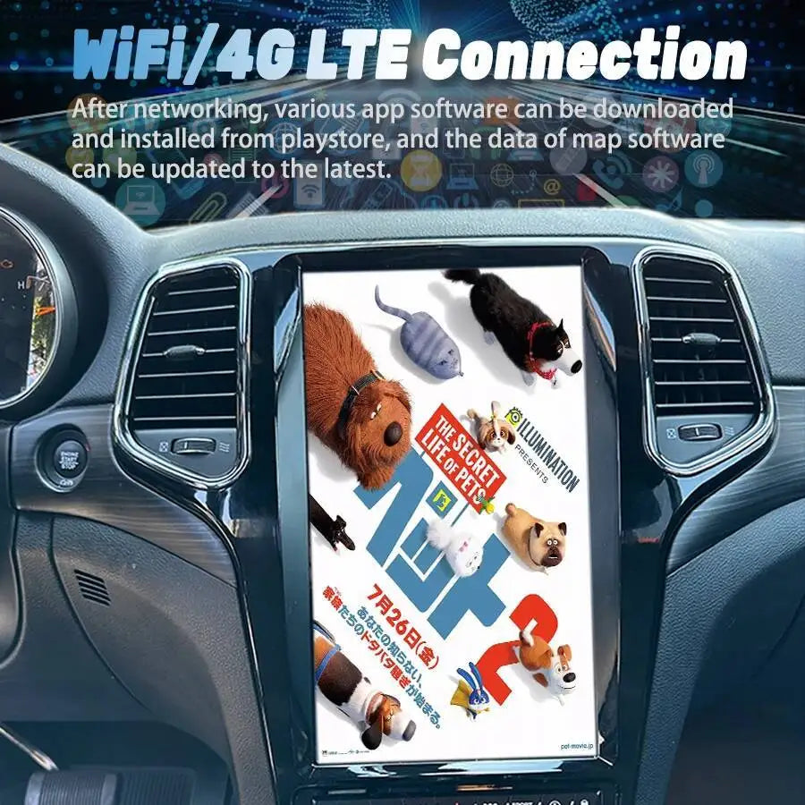 13.6inch Car Radio For Jeep Grand Cherokee 2014-2020 Android CarPlay GPS Navigation Multim | AUTOKITSHOP