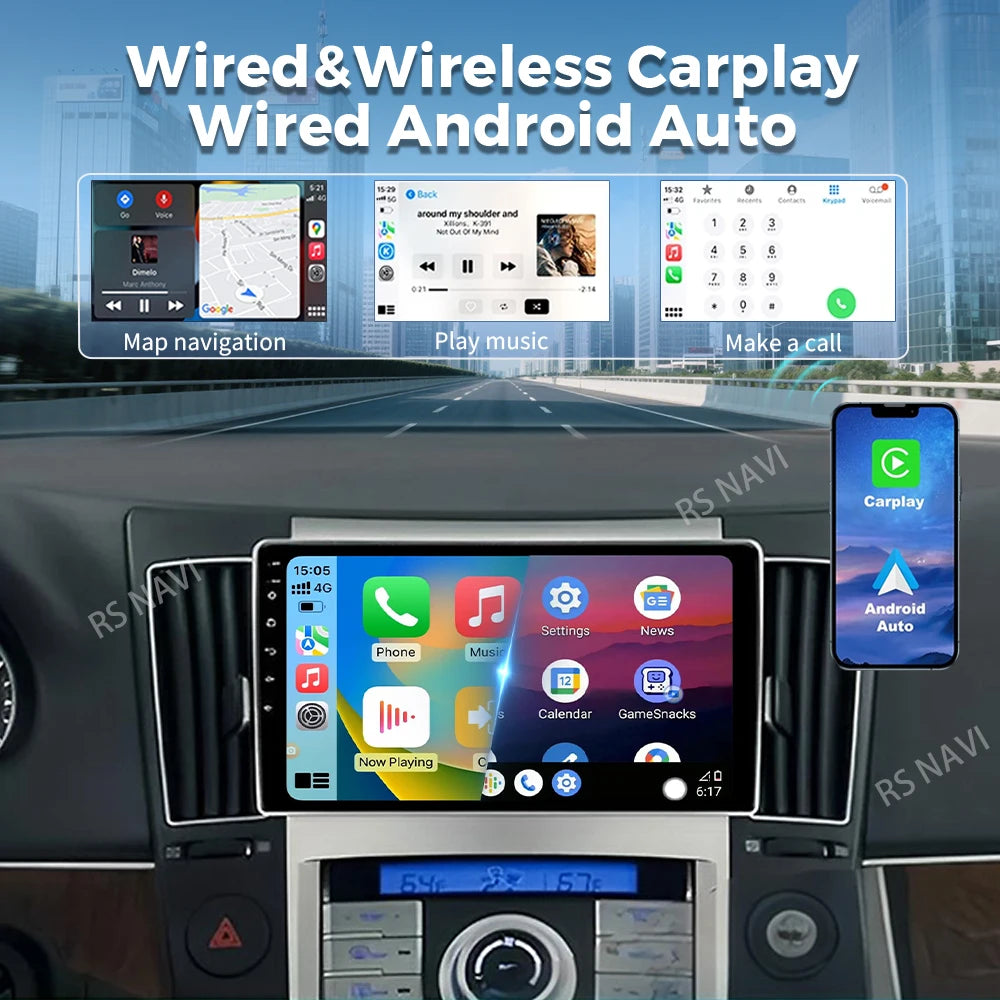 Android 16 For Hyundai Veracruz ix55 2006 -2015 2K QLED Android Car Radio Multimedia Video