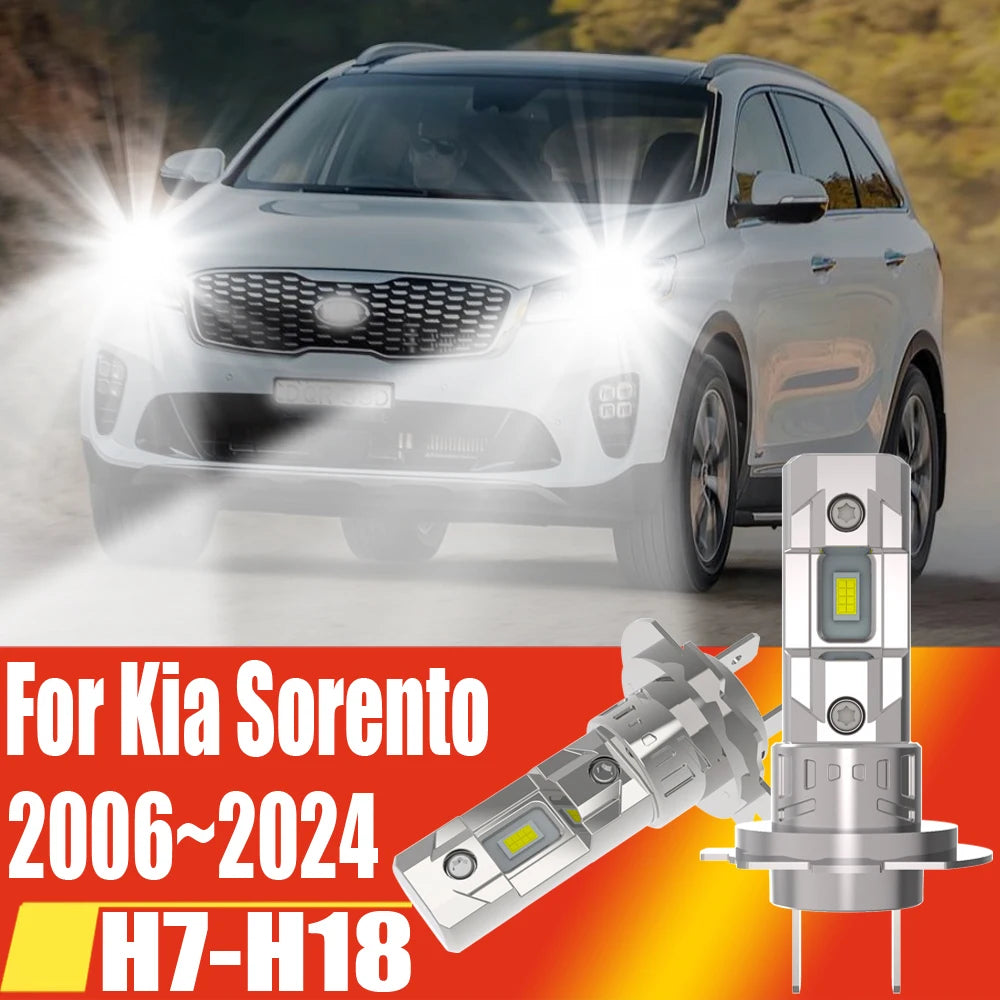 H7 Led Headlight Canbus High Power Car Bulb 6000k White Auto Fog Lights Moto Turbo Diode L