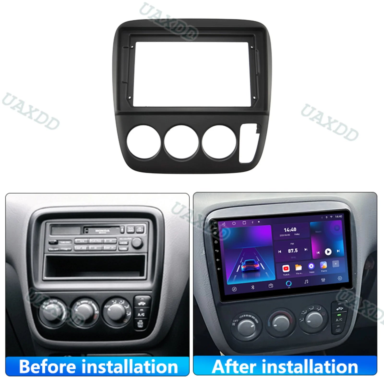 2 Din Car Multimedia Player Accessories Radio Dashboard Fascia Screen Video Audio Frame Ca