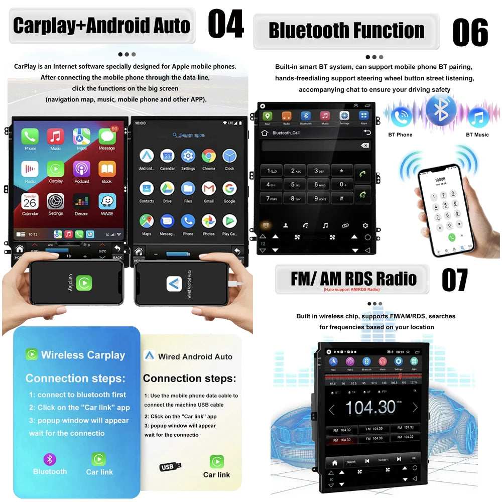 Android 16 Carplay For Nissan X-Trail X Trail 2 T31 MX6 2008-2012 Car Radio Multimedia Vid