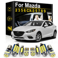 LED Interior Light Kit for Mazda 2 3 5 6 CX-9 CX3 CX5 CX7 CX8 CX9 1996- 2007 - Canbus Dome Map Door Trunk Bulbs | AUT...