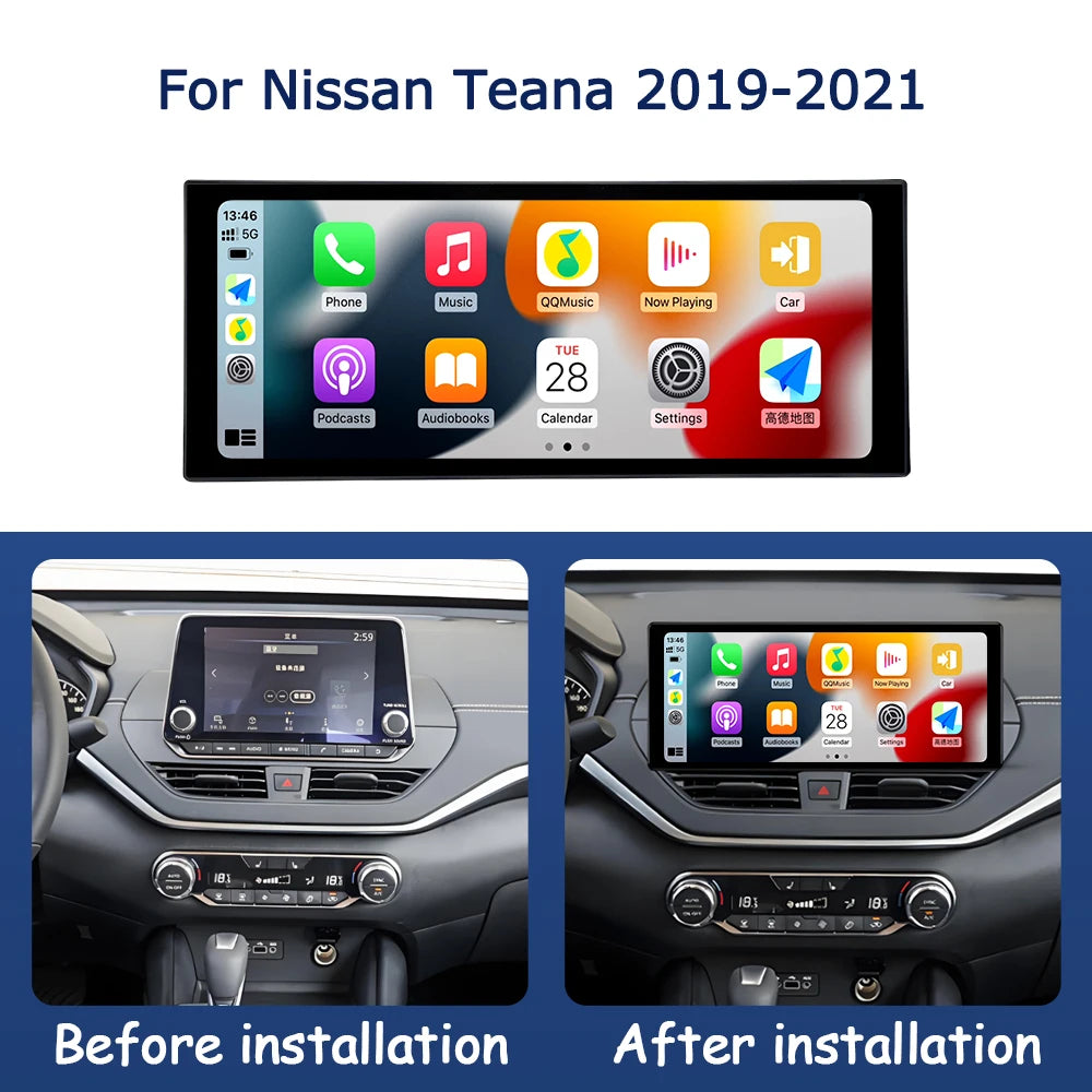 for Nissan Teana 2019-2021 Intelligent Multimedia Radio Player GPS Navi WiFi BT Car Displa