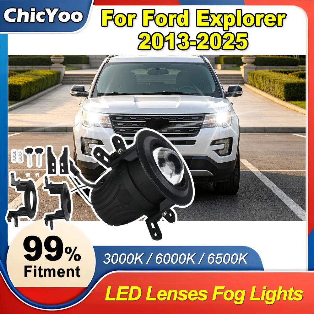 2.0 inch Bi-Led Fog Lights LED Projector LED Driving Fog Lamps Kit Projector Spotlight Len