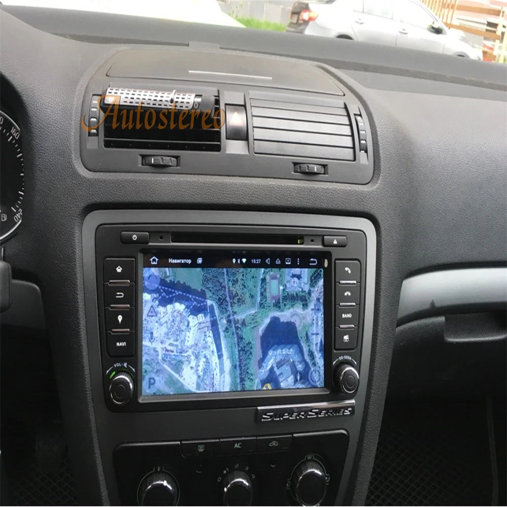 Android 14 Wireless Carplay Car DVD Player GPS Navigation For Skoda Octavia 2008-2013 Auto