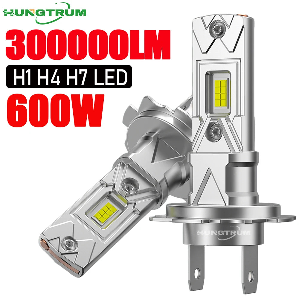 Ampoule LED H7 High Power 300000LM H1 H49003 HB2 CANBUS LED Headlights 6000K Upgrade Spotl