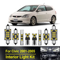 8-Piece LED Interior Light Kit for Honda Civic 7 VII MK7 7th Gen - Canbus Error-Free Bulbs | AUTOKITSHOP