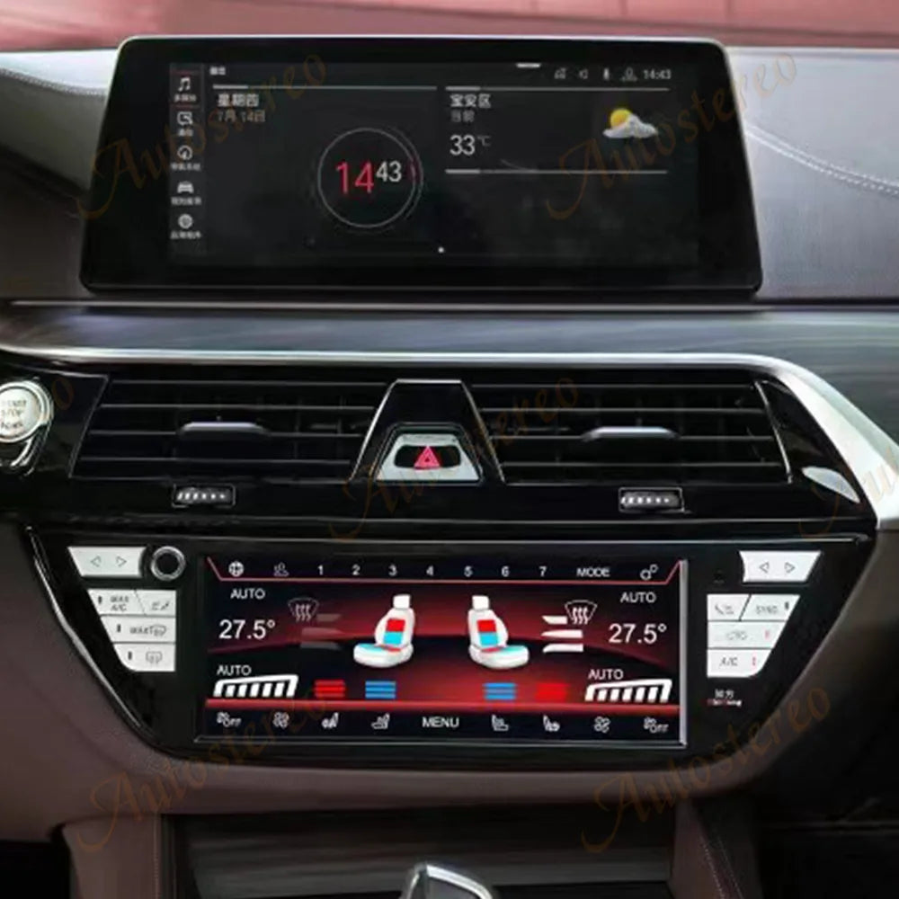 Car Digital AirCon AC Panel For BMW 5 G30 G31 BMW 6 G32 6GT Touch LED Air Conditioner Scre