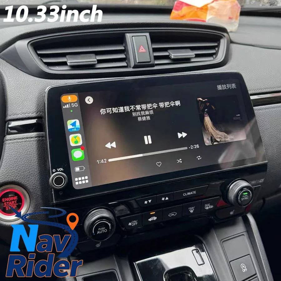 10.33" Android Auto For Honda CRV CR-V Breeze 2017-2022 Car Radio Wireless CarPlay Multime