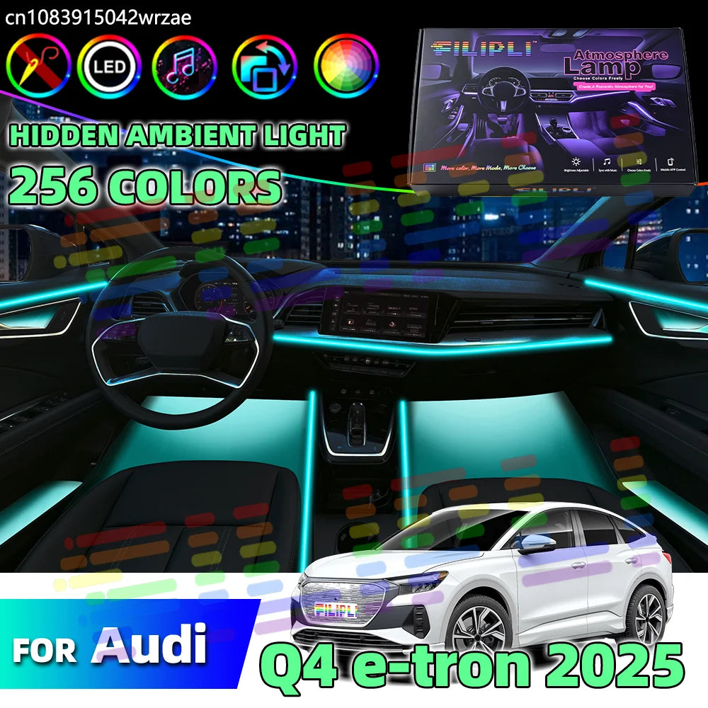 64 RGB - Ambient Light - for Audi Q4 - Car Interior Lighting | AUTOKITSHOP
