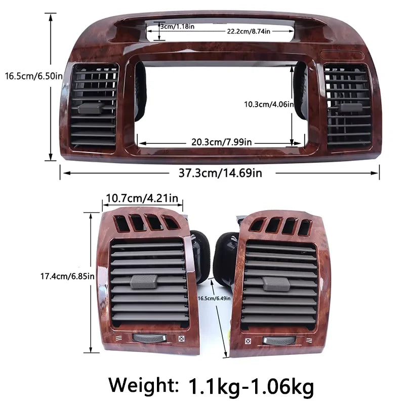 For TOYOTA 02-07 CAMRY Air Conditioning Outlet BEIGE Air Conditioning Outlet Panel Grille