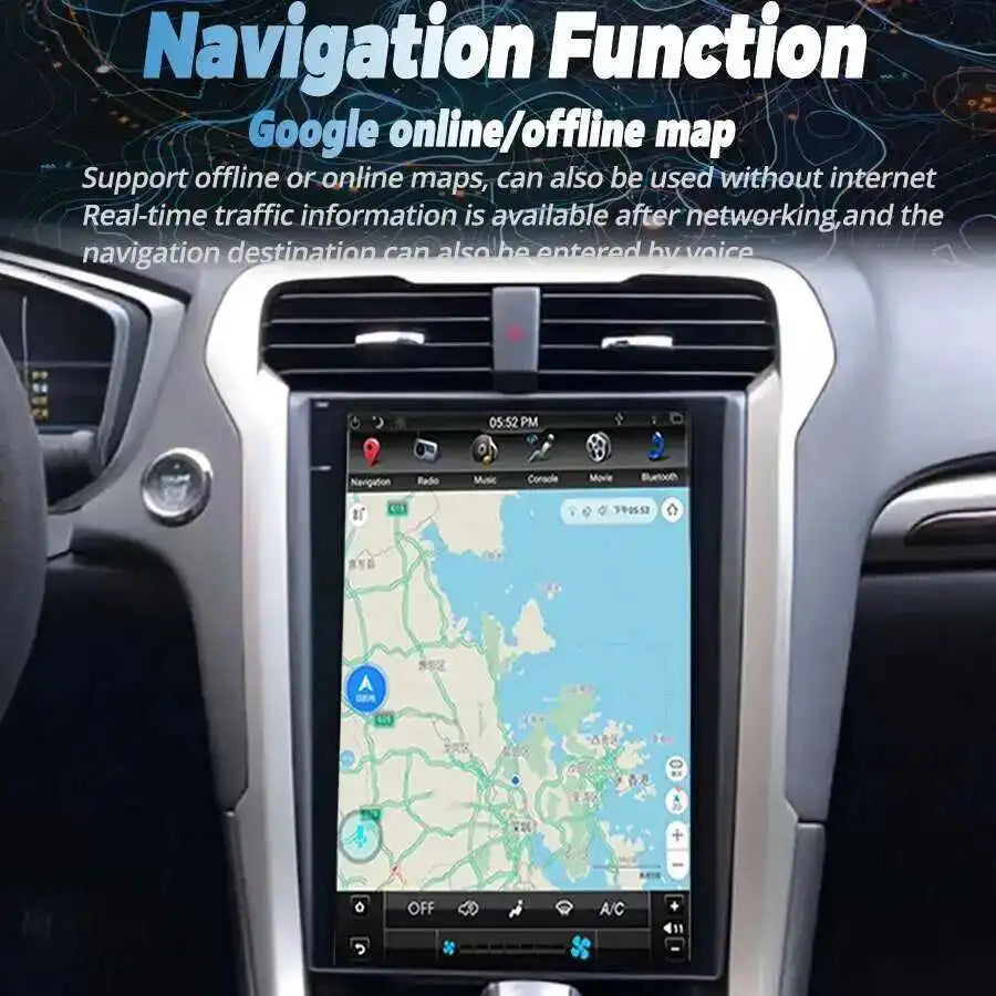 12.1" Android Vertical Screen For Ford Fusion Mondeo 2014 - 2019 Car Radio Multimedia Ster | AUTOKITSHOP