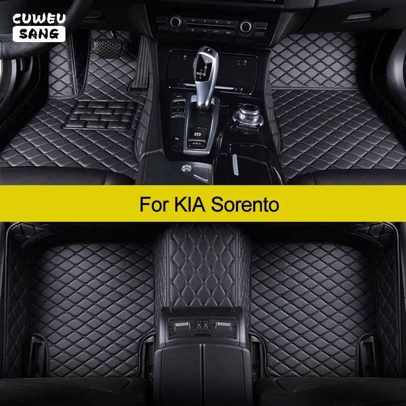 CUWEUSANG Custom Car Floor Mats For KIA Sorento Auto Carpets Foot Coche Accessorie | AUTOKITSHOP