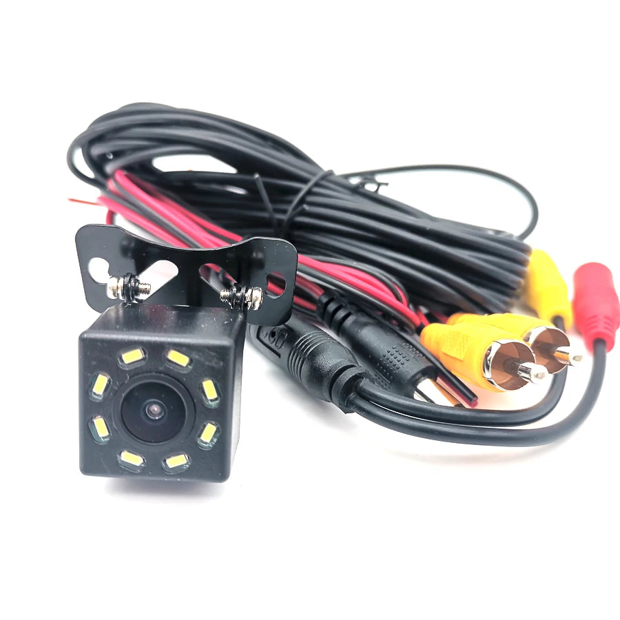 12V 8 LED Car Rearview Camera Backup Parking Cam 170° Night View Waterproof NTSC