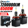 6500W H4 H7 LED Canbus 4 Sides CSP Chip H1 9005 HB3 9006 HB4 H11 H8 H9 Bulb Car Turbo Fog