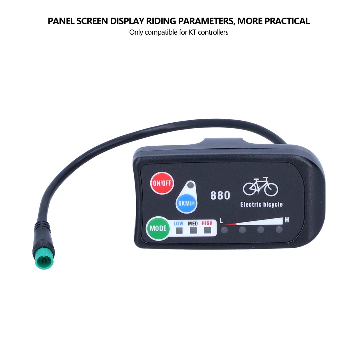 LED Display 36V 48V Electric Bicycle KT LED LED 880 E-Bike Control Panel Display Electric Bike P - Automotive LED Light