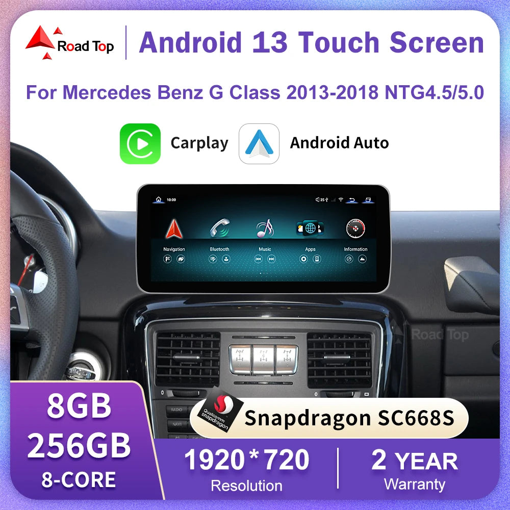 Android 13 Screen for Mercedes-Benz G Class W463 2013-2018 Radio GPS Navigation Bluetooth  | AUTOKITSHOP