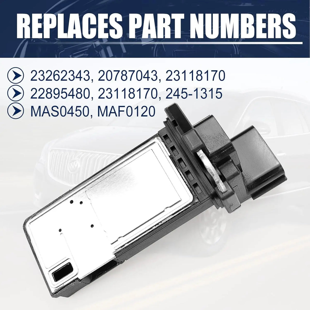 MAF Mass Air Flow Sensor 23262343 For Buick Cadillac Chevy GMC Enclave Envision  for Buick CT6 - Automotive LED Light