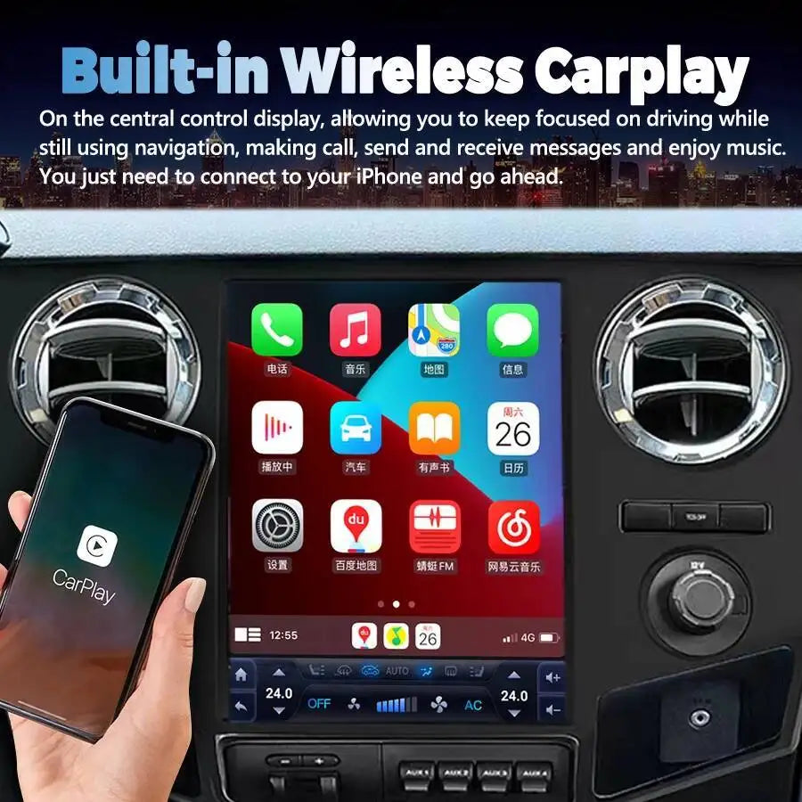 12.1" Android Screen Radio For Ford F250 F350 F450 F650 2008 2016 GPS Carplay Car Multimed | AUTOKITSHOP