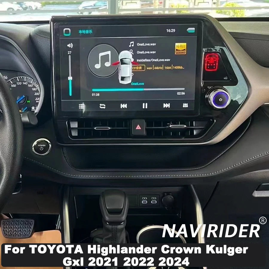 Radio Android 15 Car Multimedia Video Player For TOYOTA Highlander Crown Kulger Gxl 2021 2
