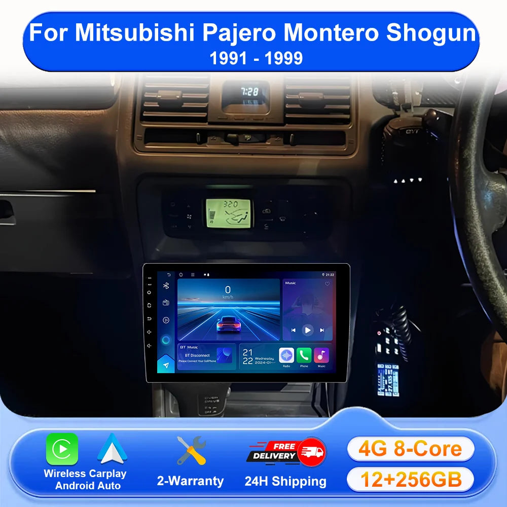 Android 16 Car Radio For Mitsubishi Pajero Montero Shogun 1991 - 1999 Multimedia Stereo Ca