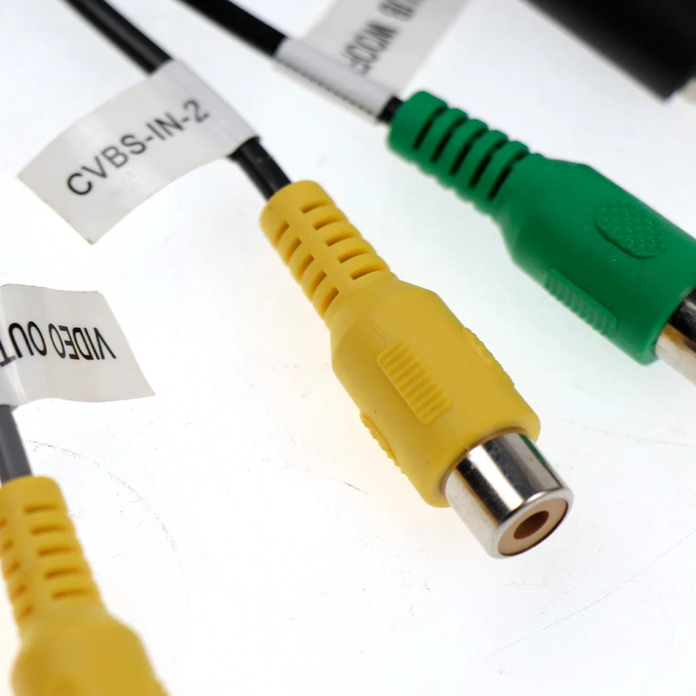 20 Pins Harness Cable With 4G SIM Slot Micrphone Input 4 Way RCA L/I Car Android Media Pla