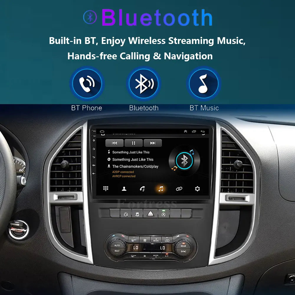 Android 16 Carplay Auto 2K Screen Car Radio Multimedia Video Player For Mercedes Benz Vito