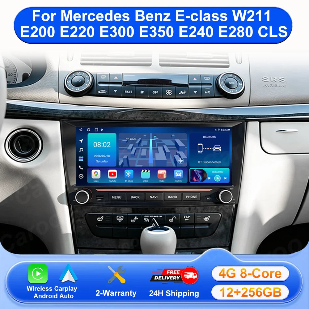 Android Auto Multimedia Player For Mercedes Benz E-class W211 E200 E220 E300 E350 E240 E28