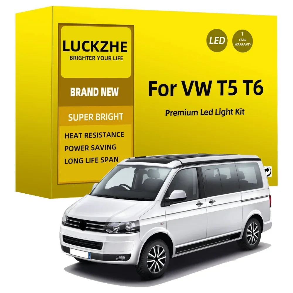 LED Interior Light Kit for Volkswagen VW Multivan Caravelle MK5 MK6 T5 T6 2003-2018 - Canbus Dome Map Door Trunk Bulb...